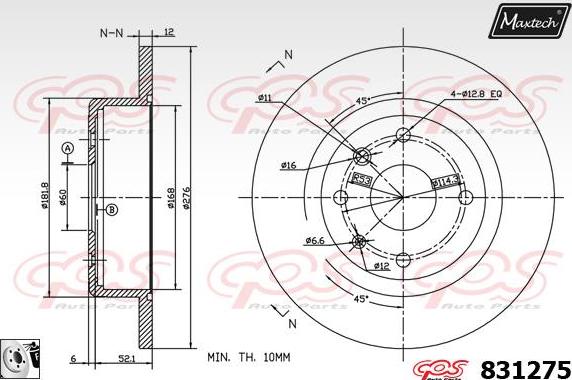 Maxtech 877226 - Bremžu diski adetalas.lv