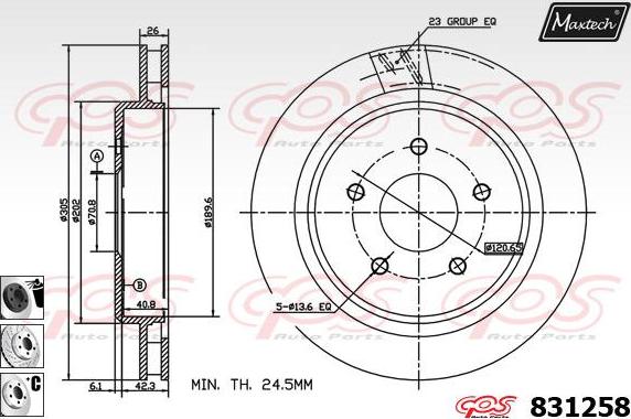 Maxtech 877220 - Bremžu diski adetalas.lv