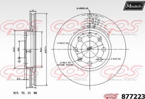 Maxtech 877223.0000 - Bremžu diski adetalas.lv