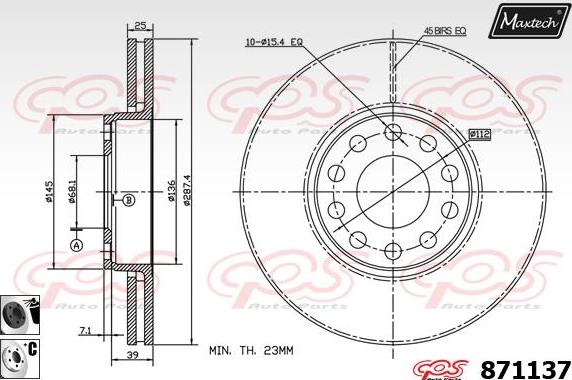 Maxtech 70160030 - Virzītājčaulu komplekts, Bremžu suports adetalas.lv