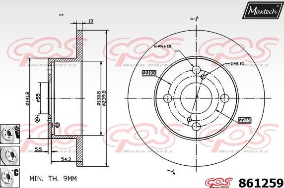 Maxtech 70180048 - Blīve, Bremžu suporta virzulītis adetalas.lv