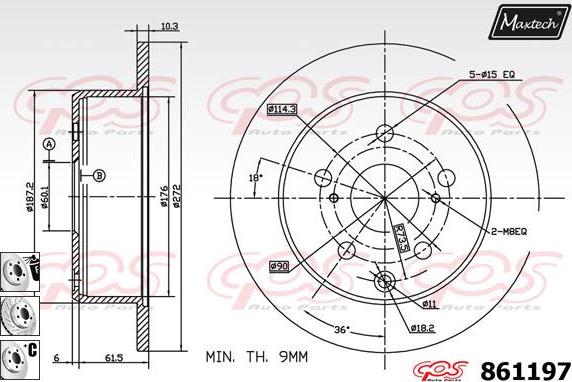 Maxtech 821353 - Bremžu diski adetalas.lv