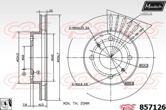 Maxtech 70180363 - Blīve, Bremžu suporta virzulītis adetalas.lv