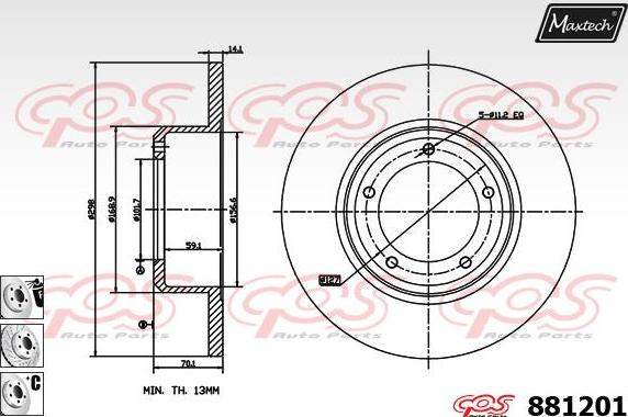 Maxtech 70200524 - Remkomplekts, Bremžu suports adetalas.lv