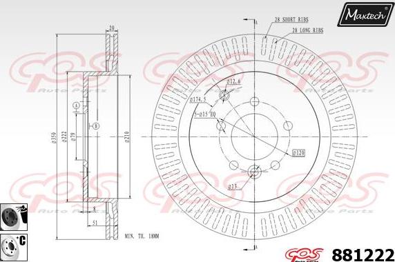 Maxtech 70200389 - Remkomplekts, Bremžu suports adetalas.lv