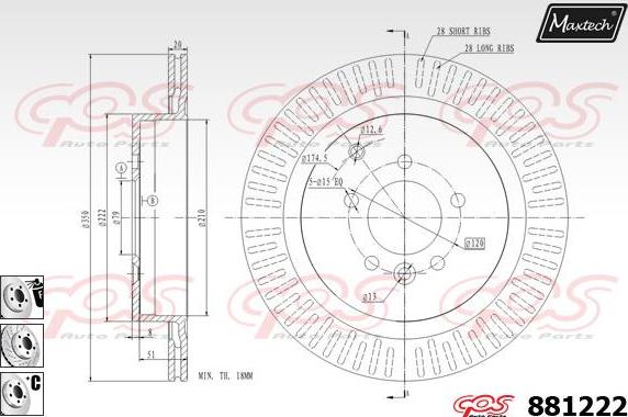 Maxtech 70203032 - Remkomplekts, Bremžu suports adetalas.lv