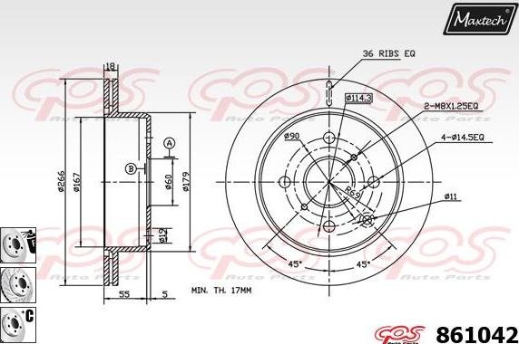 Maxtech 873562 - Bremžu diski adetalas.lv