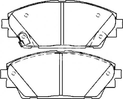 MAZDA BHY1-33-28ZA - Bremžu uzliku kompl., Disku bremzes adetalas.lv