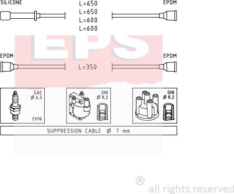 MDR EPS-1499 020 - Augstsprieguma vadu komplekts adetalas.lv