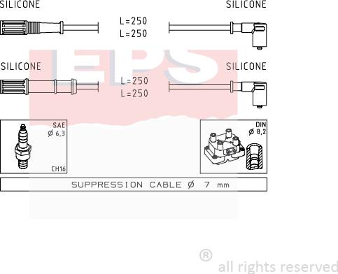 MDR EPS-1499 170 - Augstsprieguma vadu komplekts adetalas.lv