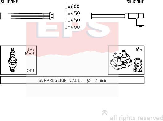 MDR EPS-1499 230 - Augstsprieguma vadu komplekts adetalas.lv