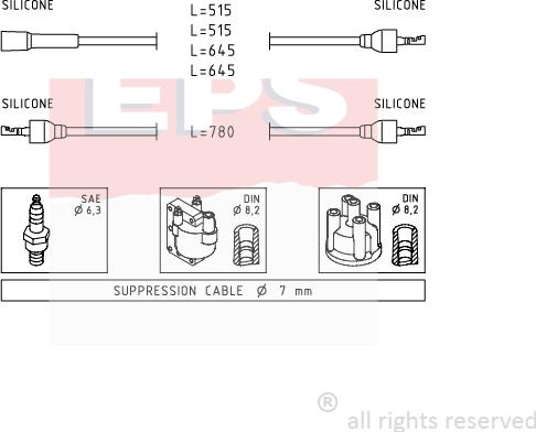 MDR EPS-1500 509 - Augstsprieguma vadu komplekts adetalas.lv