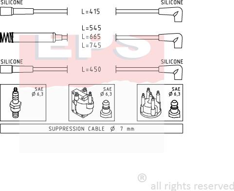 MDR EPS-1500 514 - Augstsprieguma vadu komplekts adetalas.lv