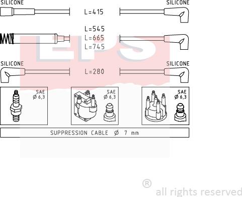 MDR EPS-1500 513 - Augstsprieguma vadu komplekts adetalas.lv