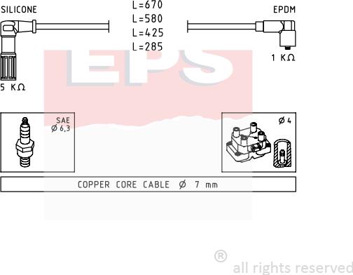 MDR EPS-1500 655 - Augstsprieguma vadu komplekts adetalas.lv