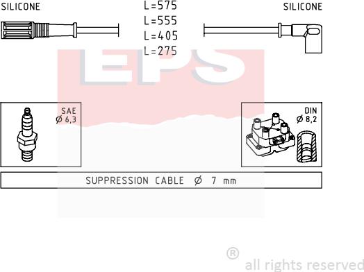 MDR EPS-1500 616 - Augstsprieguma vadu komplekts adetalas.lv