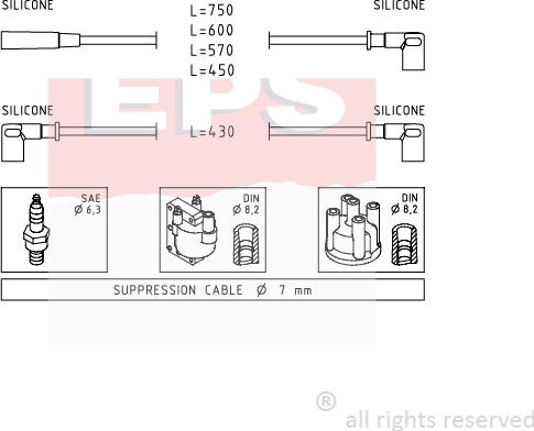 MDR EPS-1500 612 - Augstsprieguma vadu komplekts adetalas.lv