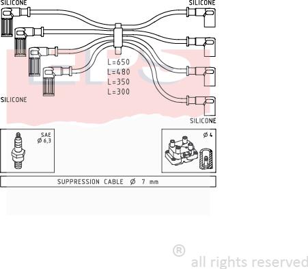 MDR EPS-1500 888 - Augstsprieguma vadu komplekts adetalas.lv