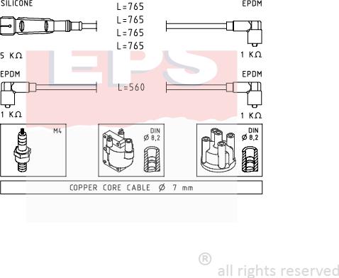 MDR EPS-1500 727 - Augstsprieguma vadu komplekts adetalas.lv