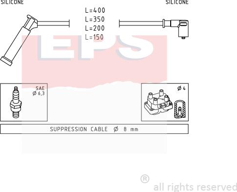 MDR EPS-1501 984 - Augstsprieguma vadu komplekts adetalas.lv