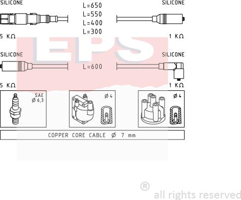 MDR EPS-1501 932 - Augstsprieguma vadu komplekts adetalas.lv