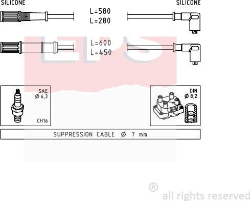 MDR EPS-1501 451 - Augstsprieguma vadu komplekts adetalas.lv