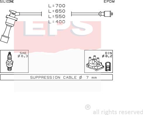 MDR EPS-1501 401 - Augstsprieguma vadu komplekts adetalas.lv