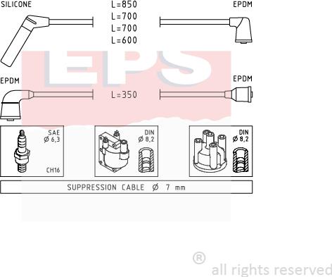 MDR EPS-1501 407 - Augstsprieguma vadu komplekts adetalas.lv