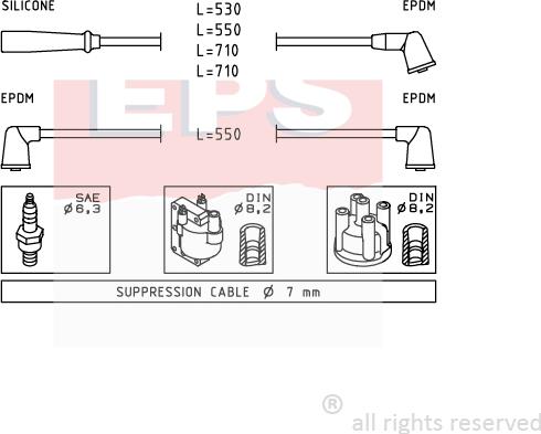 MDR EPS-1501 413 - Augstsprieguma vadu komplekts adetalas.lv