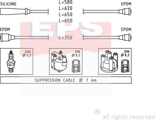 MDR EPS-1501 417 - Augstsprieguma vadu komplekts adetalas.lv