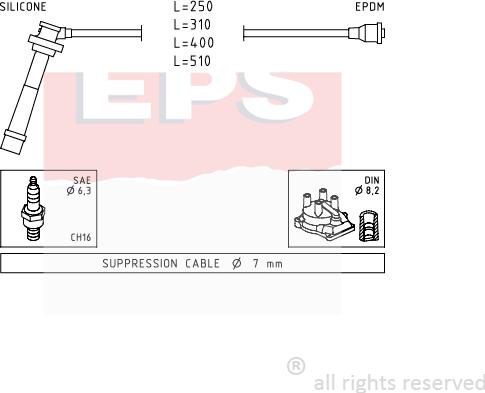 MDR EPS-1501 434 - Augstsprieguma vadu komplekts adetalas.lv