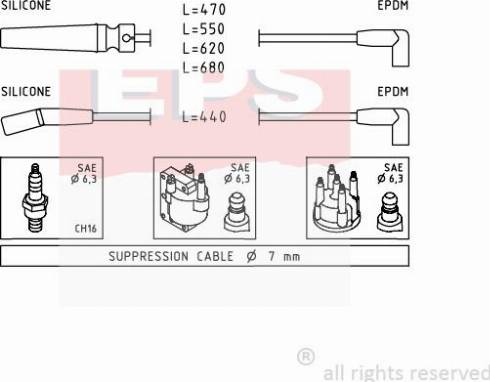 MDR EPS-1501 433 - Augstsprieguma vadu komplekts adetalas.lv