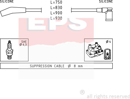 MDR EPS-1501 568 - Augstsprieguma vadu komplekts adetalas.lv