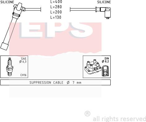 MDR EPS-1501 504 - Augstsprieguma vadu komplekts adetalas.lv