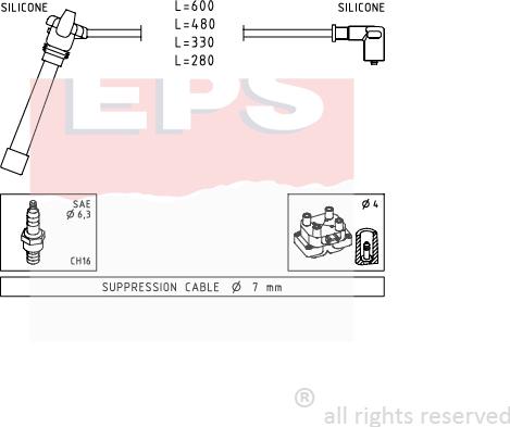 MDR EPS-1501 505 - Augstsprieguma vadu komplekts adetalas.lv