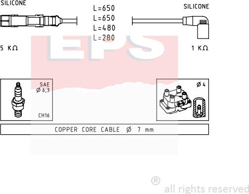 MDR EPS-1501 585 - Augstsprieguma vadu komplekts adetalas.lv