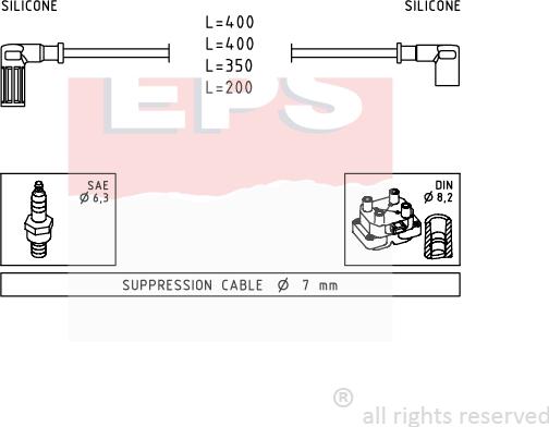 MDR EPS-1501 527 - Augstsprieguma vadu komplekts adetalas.lv