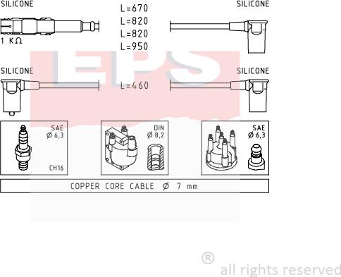 MDR EPS-1501 654 - Augstsprieguma vadu komplekts adetalas.lv