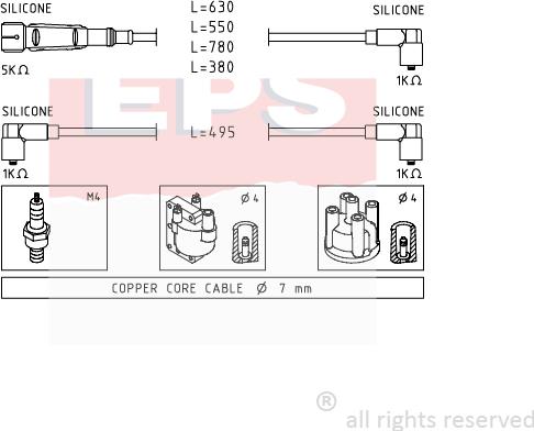 MDR EPS-1501 660 - Augstsprieguma vadu komplekts adetalas.lv