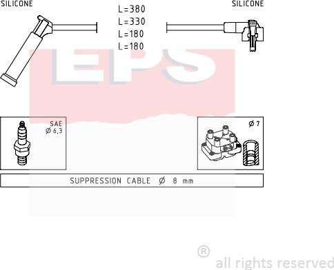 MDR EPS-1501 619 - Augstsprieguma vadu komplekts adetalas.lv