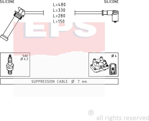 MDR EPS-1501 614 - Augstsprieguma vadu komplekts adetalas.lv