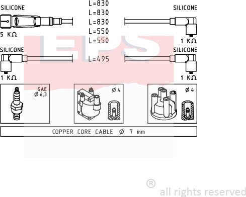 MDR EPS-1501 682 - Augstsprieguma vadu komplekts adetalas.lv