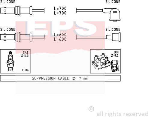 MDR EPS-1501 835 - Augstsprieguma vadu komplekts adetalas.lv