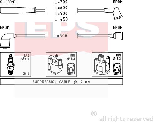 MDR EPS-1501 398 - Augstsprieguma vadu komplekts adetalas.lv