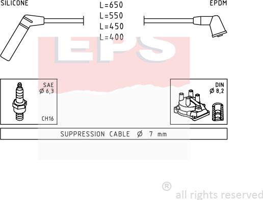 MDR EPS-1501 753 - Augstsprieguma vadu komplekts adetalas.lv