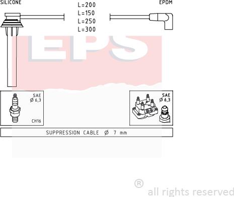 MDR EPS-1501 719 - Augstsprieguma vadu komplekts adetalas.lv