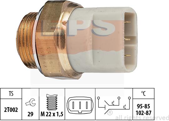 MDR EPS-1850 605 - Termoslēdzis, Radiatora ventilators adetalas.lv