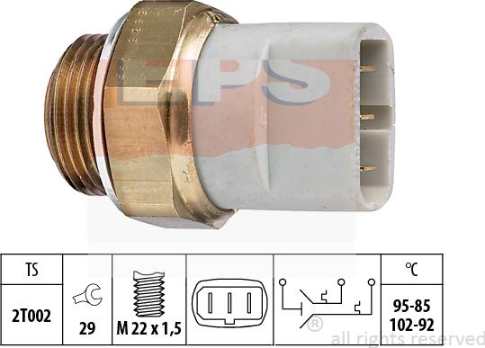 MDR EPS-1850 635 - Termoslēdzis, Radiatora ventilators adetalas.lv