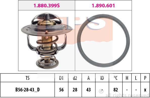 MDR EPS-1880 404 - Termostats, Dzesēšanas šķidrums adetalas.lv