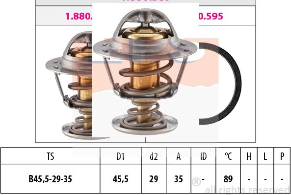 MDR EPS-1880 389S - Termostats, Dzesēšanas šķidrums adetalas.lv